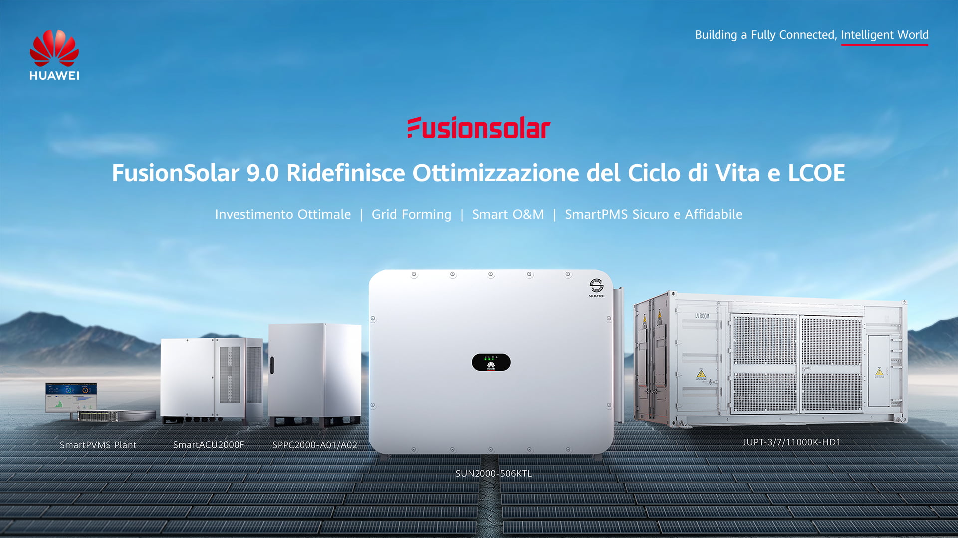 Huawei lancia la soluzione FusionSolar9.0 Smart PV in Europa
