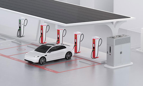 Charging an EV at a public station