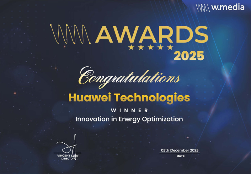 Huawei Digital Power gana dos premios Cloud & Datacenter Awards 2025 de W.Media por ser pionera en la transici&oacute;n t&eacute;cnica de los AIDC