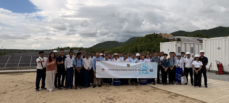 visit to the Shwe Myo solar project