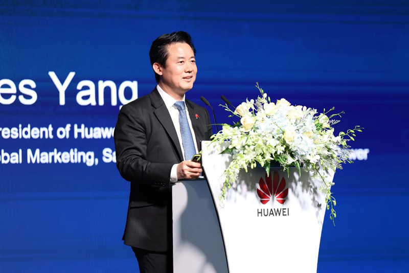 华为公司高级副总裁、数字能源全球营销服体系总裁杨友桂 