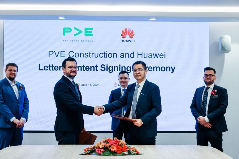PVE Construction和华为数字能源合作意向协议签署仪式