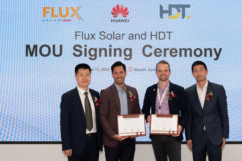 FLUX Solar 与华为数字能源MOU签约仪式