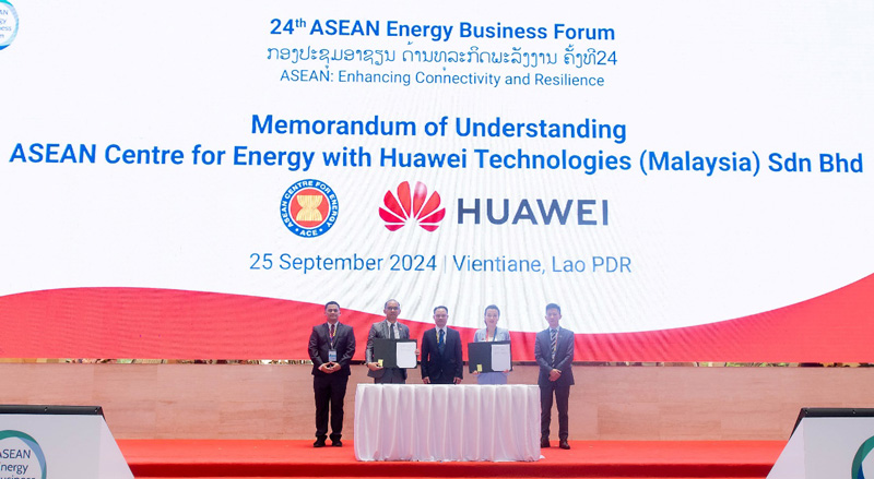 ASEAN Centre for Energy and Huawei Strengthen Renewable Energy Partnership at AEBF-24