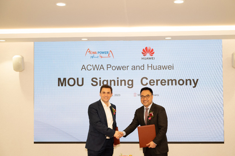 ACWA Power与华为数字能源联合创新MOU签约仪式
