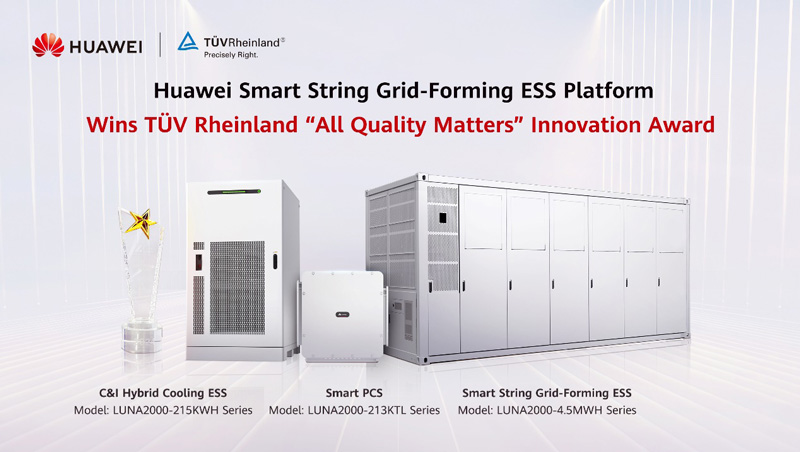 The ESS features the world's first smart string grid-forming energy storage platform